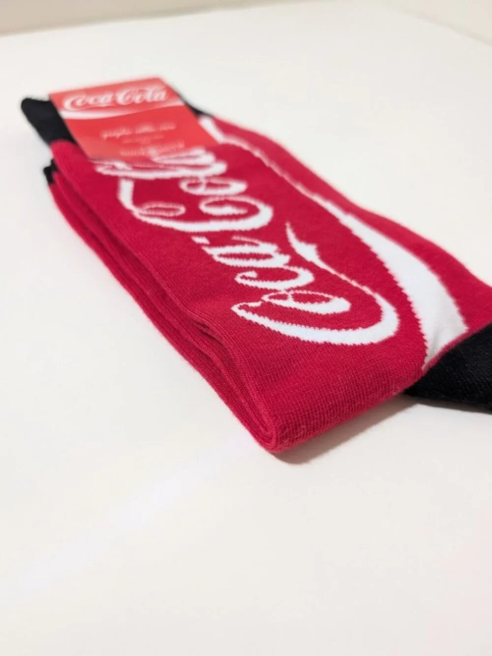 Socksmith Coca-Cola Red Logo Men's Crew Socks 10-13 NWT